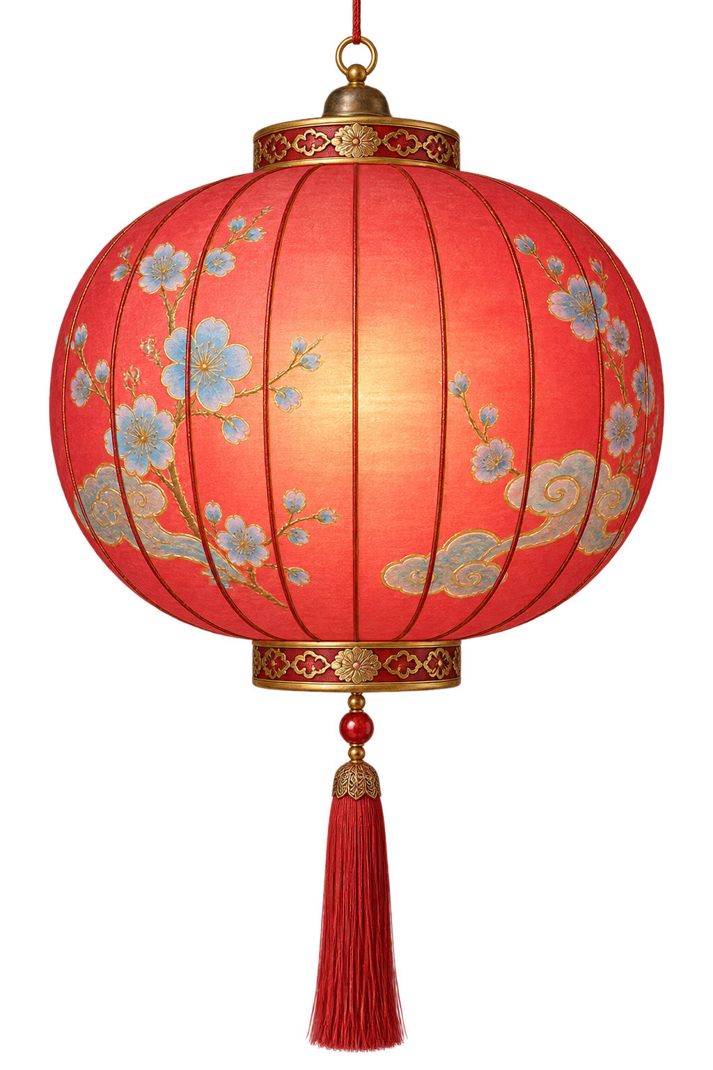 A traditional Chinese paper lantern